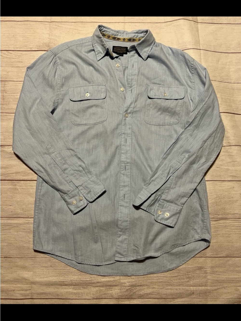 Pendleton Men's Long Sleeve Button Front Shirt size medium